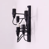Modern Geometric Fruit Bracket Wall Sconce Multi Arm Indoor Lighting in Matt Black Gold White