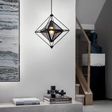 Modern Geometric Glass Pendant Light Minimalist Kitchen Island Chandelier for Dining Room