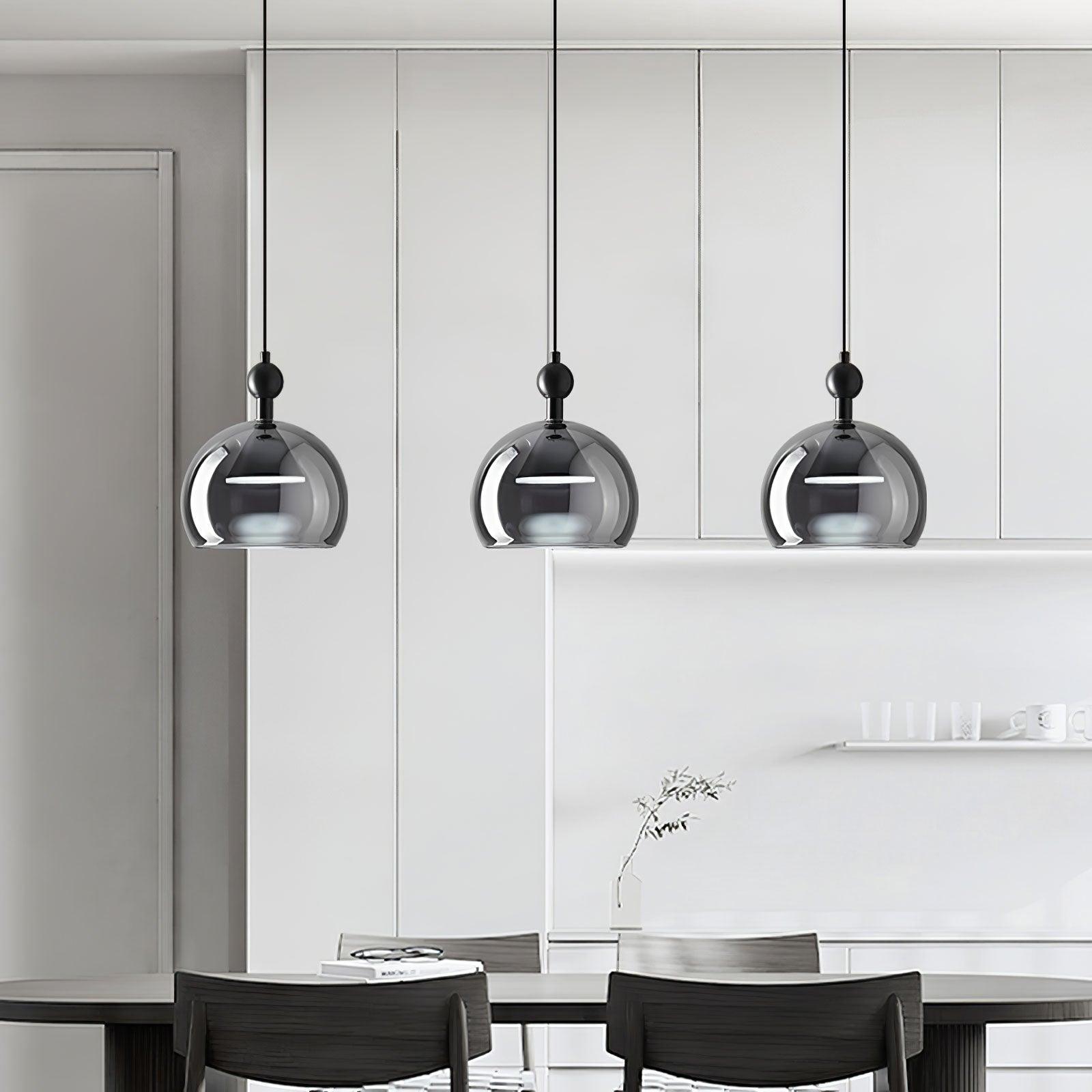 Modern Geometric Glass Pendant Light Series for Kitchen and Dining Room