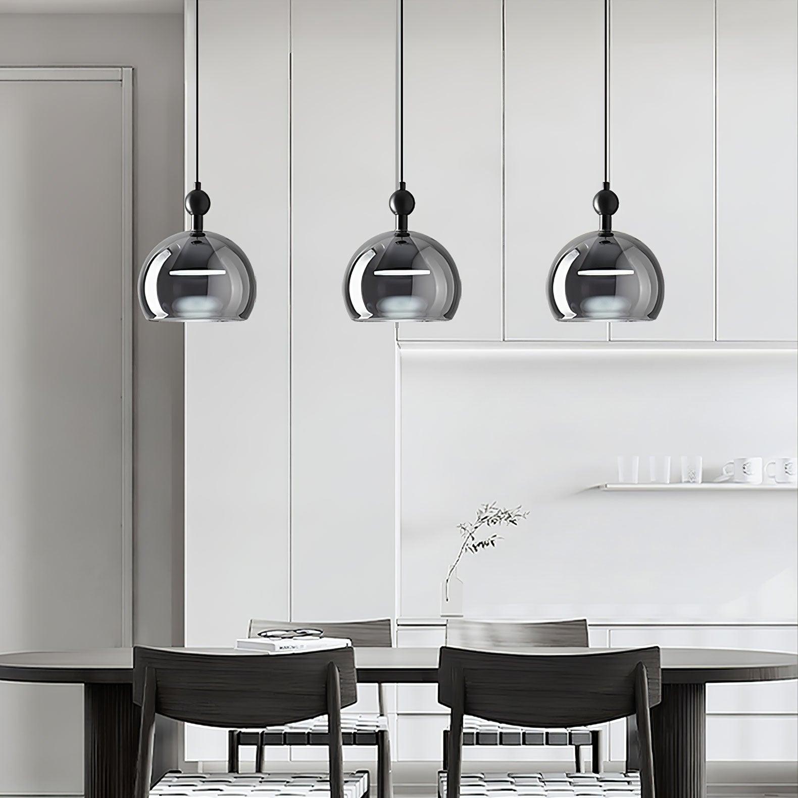 Modern Geometric Glass Pendant Light Series for Kitchen and Dining Room