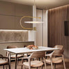 Modern Geometric Globe and Cylinder LED Pendant Light Metal Artistic Ceiling Fixture
