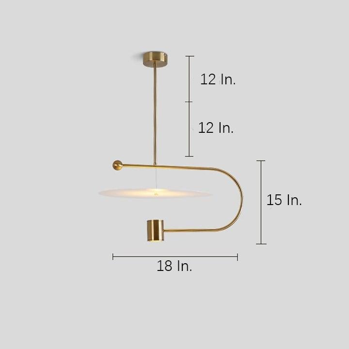 Modern Geometric Globe and Cylinder LED Pendant Light Metal Artistic Ceiling Fixture