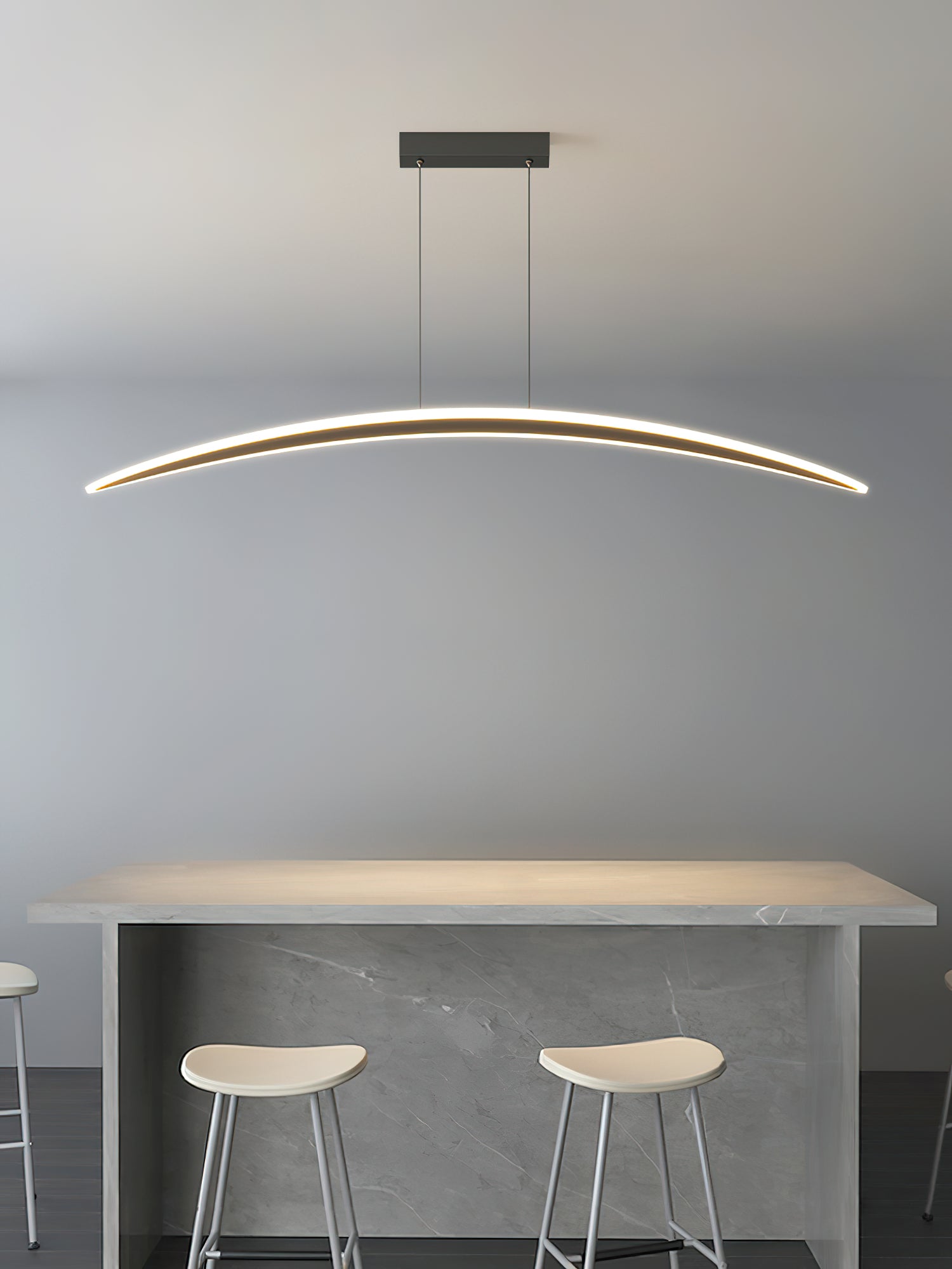 Modern Geometric Hyperbola LED Pendant Light with Adjustable Three Color Temperature
