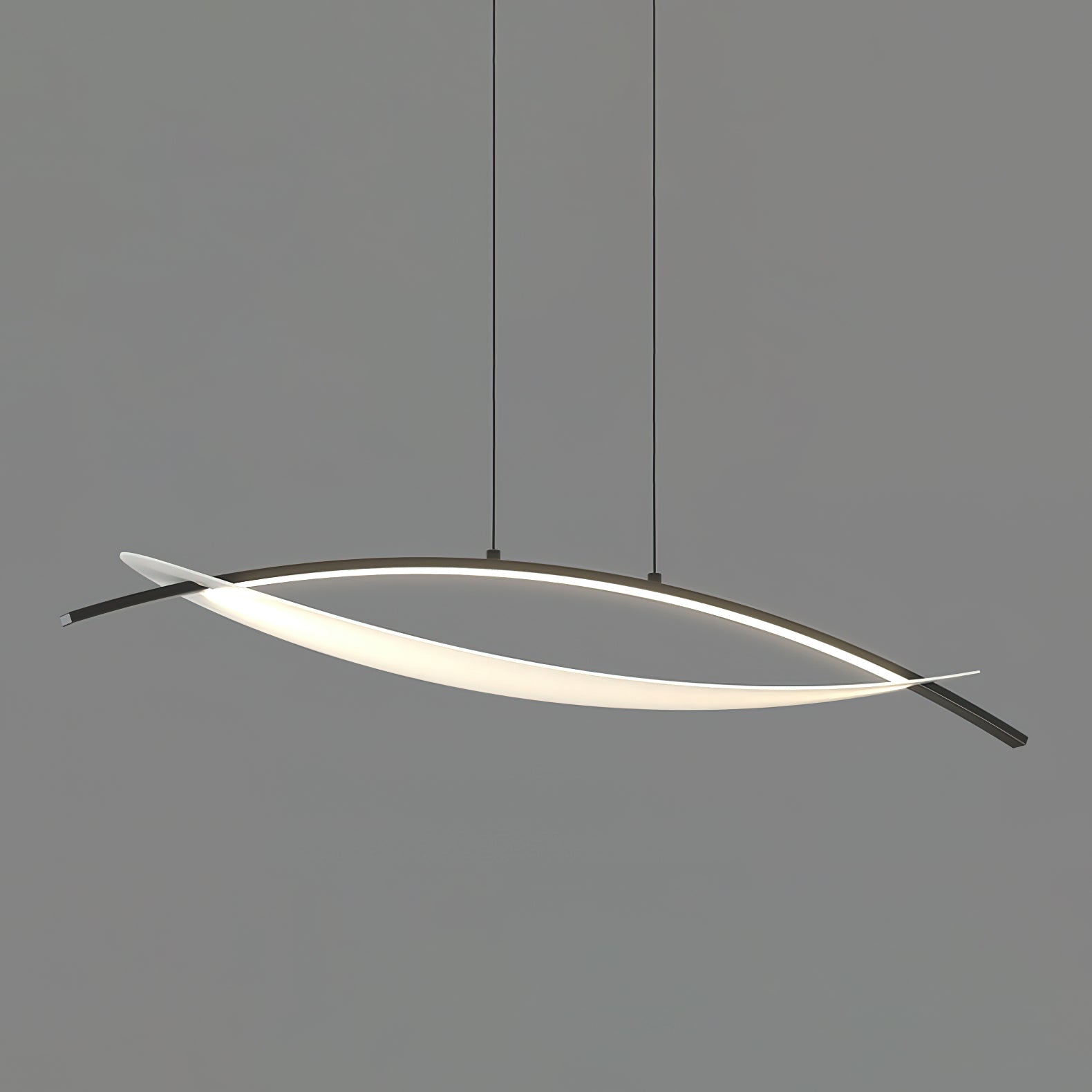 Modern Geometric Hyperbola LED Pendant Light with Adjustable Three Color Temperature
