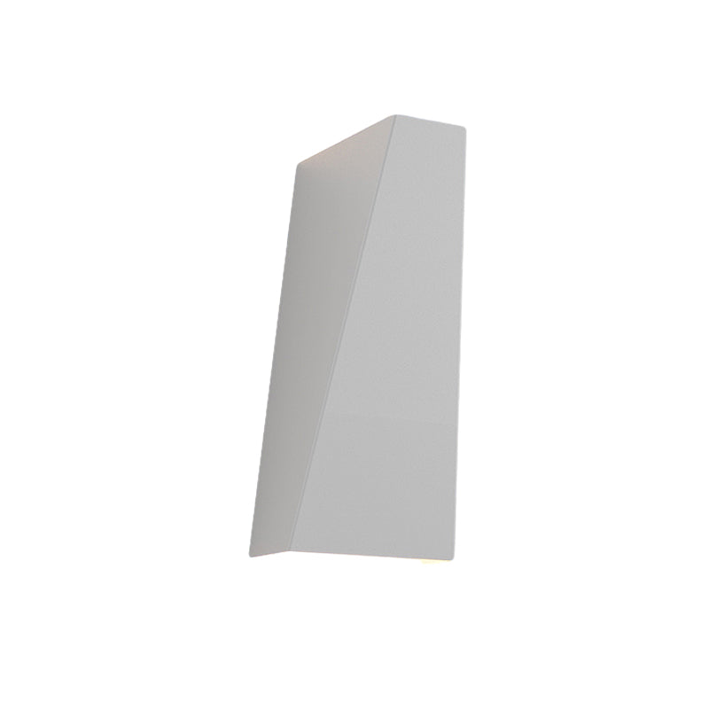Modern Geometric Indoor LED Up and Down Wall Sconce Light Fixture in Black or White