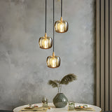 Modern Geometric K9 Crystal Cube Spiral Chandelier with Adjustable Copper Suspension
