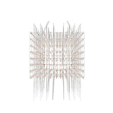 Modern Geometric LED Chandelier Cosmic Cube Chrome Pendant Ceiling Light
