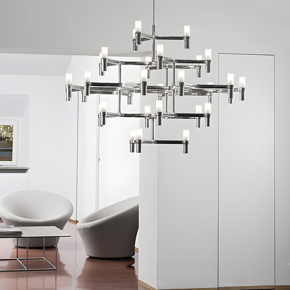 Modern Geometric LED Designer Pendant Light Nordic Special Shaped Aluminum Chandelier