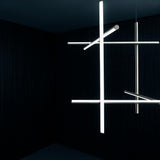 Modern Geometric LED Grid Pendant Light Contemporary Gold and Black Chandelier for Living Room