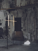 Modern Geometric LED Grid Pendant Light Contemporary Gold and Black Chandelier for Living Room