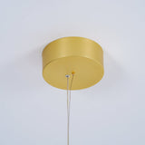 Modern Geometric LED Grid Pendant Light Contemporary Gold and Black Chandelier for Living Room