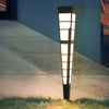 Modern Geometric LED Outdoor Post Light Stainless Steel Landscape Pathway Garden Lamp