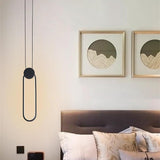 Modern Geometric LED Pendant Light Dimmable Black Hanging Lamp for Kitchen Island and Dining Room