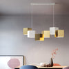 Modern Geometric LED Pendant Light Industrial Style Iron Chandelier for Living Room
