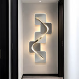 Modern Geometric LED Wall Art Decor USB Powered Crystal Porcelain Backlit Painting Light for Home Office