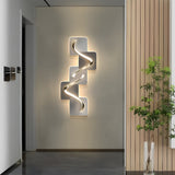 Modern Geometric LED Wall Art Decor USB Powered Crystal Porcelain Backlit Painting Light for Home Office