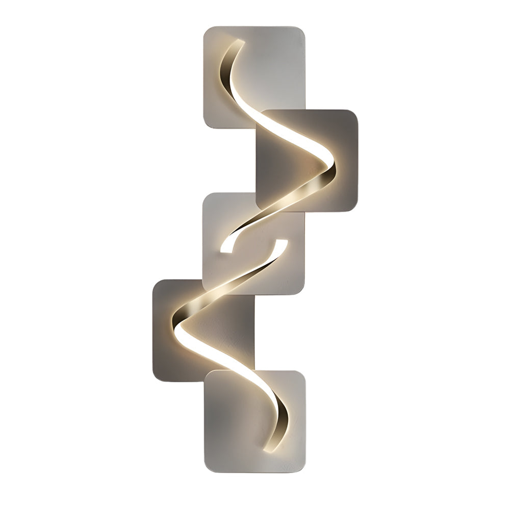 Modern Geometric LED Wall Art Decor USB Powered Crystal Porcelain Backlit Painting Light for Home Office