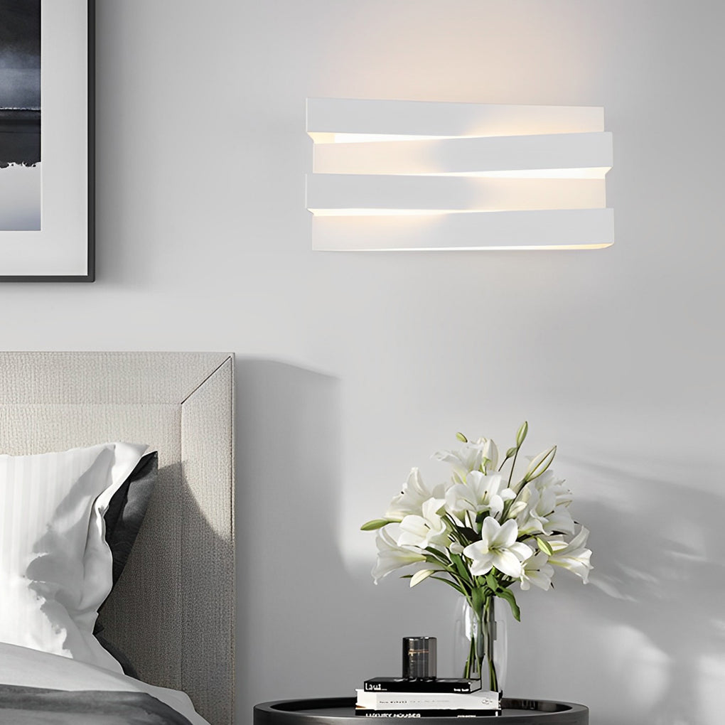 Modern Geometric LED Wall Sconce Minimalist Acrylic Indoor Lighting for Bedroom and Living Room