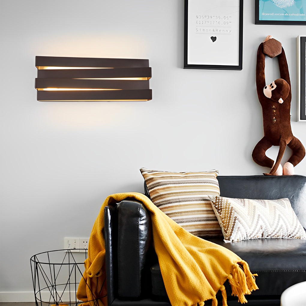 Modern Geometric LED Wall Sconce Minimalist Acrylic Indoor Lighting for Bedroom and Living Room
