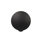 Modern Geometric LED Wall Sconce Minimalist Disk Design Set of Two Gold and Black Indoor Light Fixture