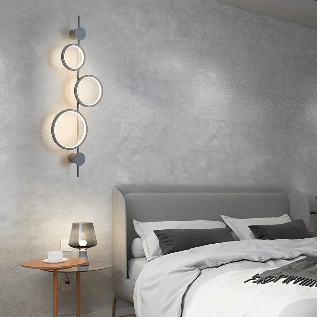 Modern Geometric LED Wall Sconce with Creative Circular Design and Artistic Accent Lighting