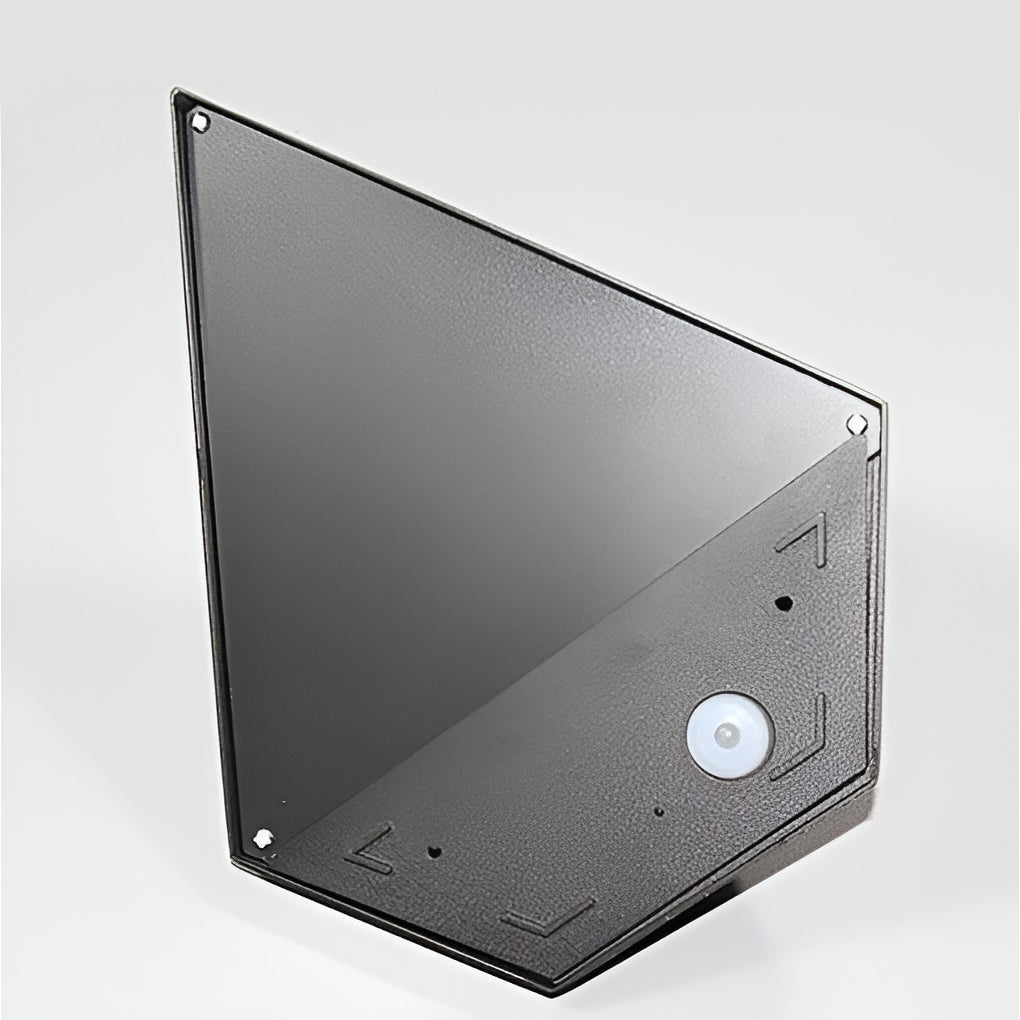 Modern Geometric LED Waterproof Outdoor Wall Lamp Exterior Porch Light Fixture in Black