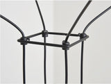 Modern Geometric LED Wire Pendant Lamp Contemporary Black Chandelier Lighting