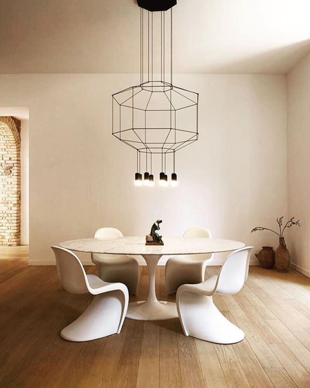 Modern Geometric LED Wire Pendant Lamp Contemporary Black Chandelier Lighting
