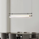 Modern Geometric Linear Strip LED Pendant Light for Dining Room Kitchen Island