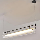 Modern Geometric Linear Strip LED Pendant Light for Dining Room Kitchen Island