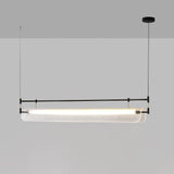 Modern Geometric Linear Strip LED Pendant Light for Dining Room Kitchen Island