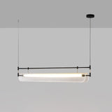 Modern Geometric Linear Strip LED Pendant Light for Dining Room Kitchen Island