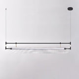 Modern Geometric Linear Strip LED Pendant Light for Dining Room Kitchen Island