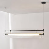 Modern Geometric Linear Strip LED Pendant Light for Dining Room Kitchen Island