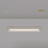 Modern Geometric Linear Strip LED Pendant Light for Dining Room Kitchen Island