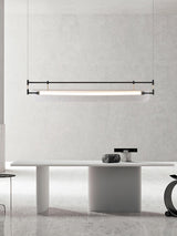 Modern Geometric Linear Strip LED Pendant Light for Dining Room Kitchen Island