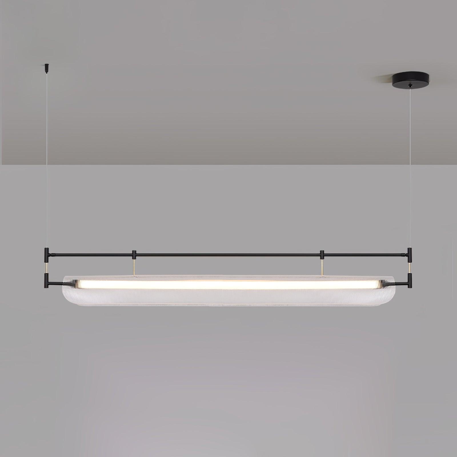 Modern Geometric Linear Strip LED Pendant Light for Dining Room Kitchen Island