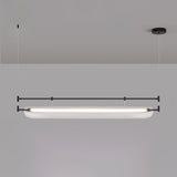Modern Geometric Linear Strip LED Pendant Light for Dining Room Kitchen Island