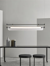 Modern Geometric Linear Strip LED Pendant Light for Dining Room Kitchen Island