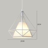Modern Geometric Metal Cage LED Pendant Light for Kitchen Island and Dining Room Lighting