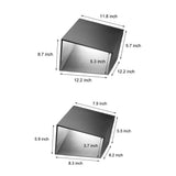 Modern Geometric Outdoor Garden Lights Waterproof Stainless Steel Post Lantern for Landscape Lighting