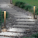 Modern Geometric Outdoor Landscape LED Path Light Waterproof Aluminum Bollard Lamp