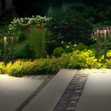 Modern Geometric Outdoor Landscape LED Path Light Waterproof Aluminum Bollard Lamp