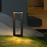 Modern Geometric Outdoor Landscape LED Path Light Waterproof Aluminum Bollard Lamp