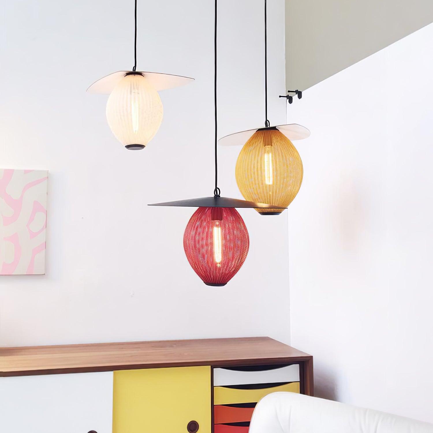 Modern Geometric Perforated Metal Satellite Pendant Lamp for Kitchen Island and Dining Areas