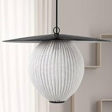 Modern Geometric Perforated Metal Satellite Pendant Lamp for Kitchen Island and Dining Areas