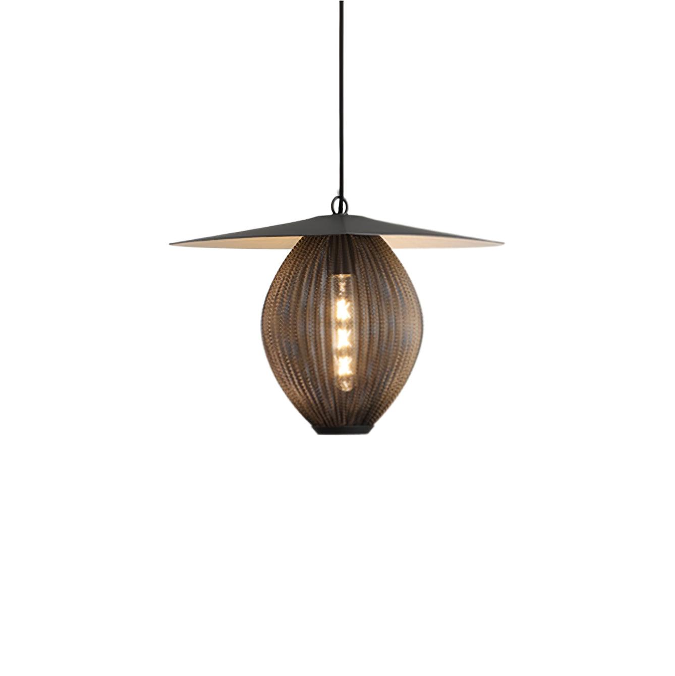 Modern Geometric Perforated Metal Satellite Pendant Lamp for Kitchen Island and Dining Areas