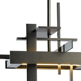 Modern Geometric Planar LED Pendant Light Minimalist Iron Ceiling Hanging Lamp