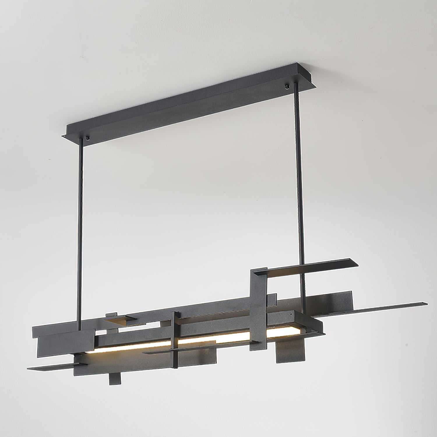 Modern Geometric Planar LED Pendant Light Minimalist Iron Ceiling Hanging Lamp