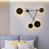Modern Geometric Round LED Wall Sconce Nordic Minimalist Interior Lighting Fixture for Home